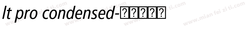 lt pro condensed字体转换